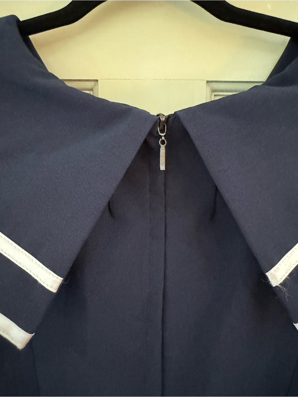 Bettie Page Navy Captain Dress with White Accents - Picture 10 of 15